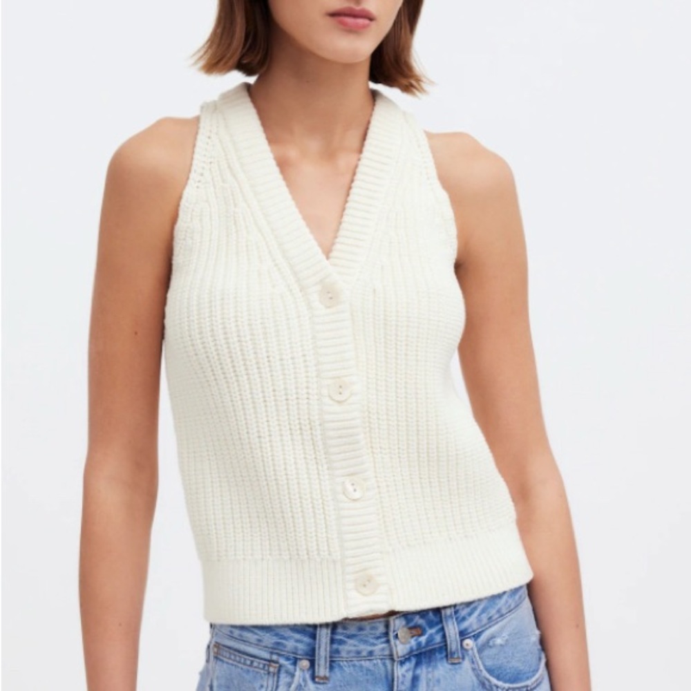 Madewell Elliot Cutaway Sweater Vest
